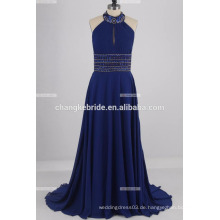 Beaded Stickerei Satin Schwangere Abendkleid für Frauen A-Linie Ballkleid